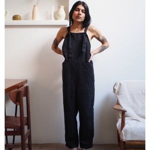 ISO Black OR Sage Beaton Linen Overalls
